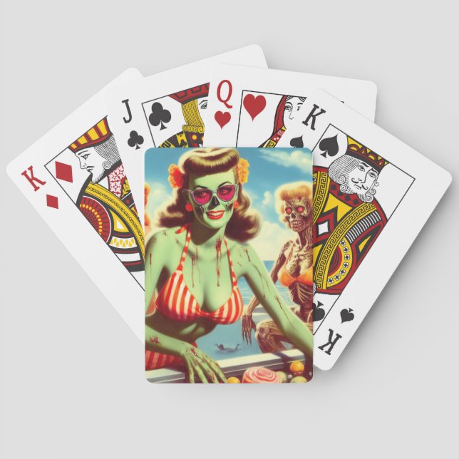 Jeu De Cartes Été Zombie Pin up (dos)