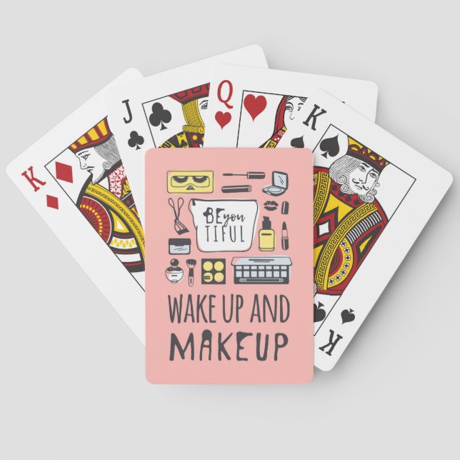 Jeu De Cartes Êtes vous Tiful que | réveillent et maquillage (dos)