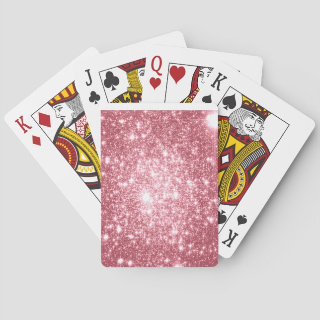 Jeu De Cartes Étincelle rose (dos)