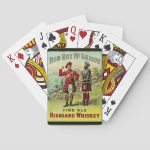 Jeu De Cartes Étiquette de whisky écossais des Highlands