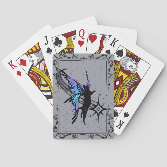 Jeu De Cartes Étoile de chat cosmique (dos)