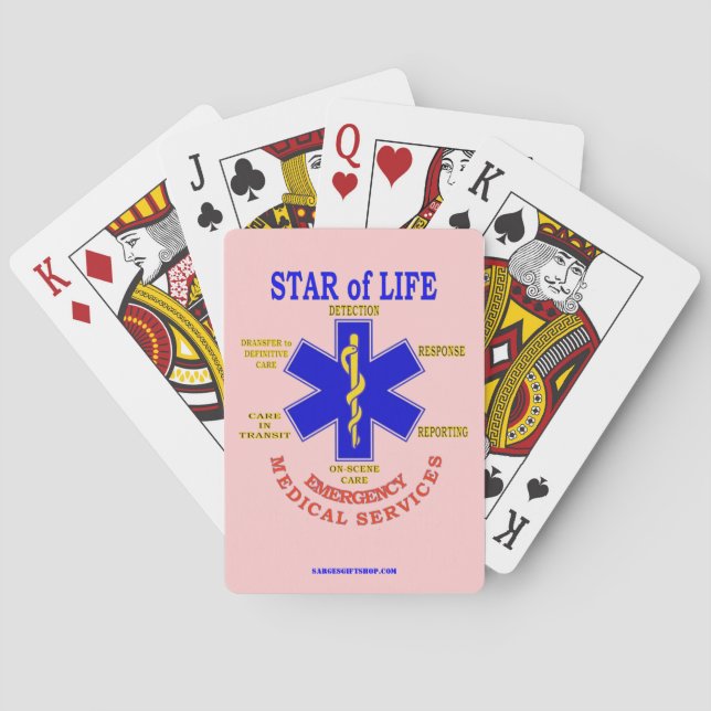 JEU DE CARTES ÉTOILE DE VIE (dos)