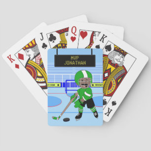 Jeu De Cartes Étoile personnalisée mignonne de hockey sur glace