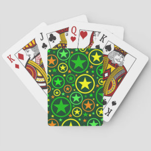 Jeu De Cartes ÉTOILES & CERCLES Jouant aux cartes