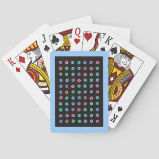 Jeu De Cartes Étoiles colorées sur des pastels sur des cartes de