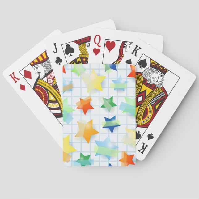 Jeu De Cartes Étoiles de papier (dos)