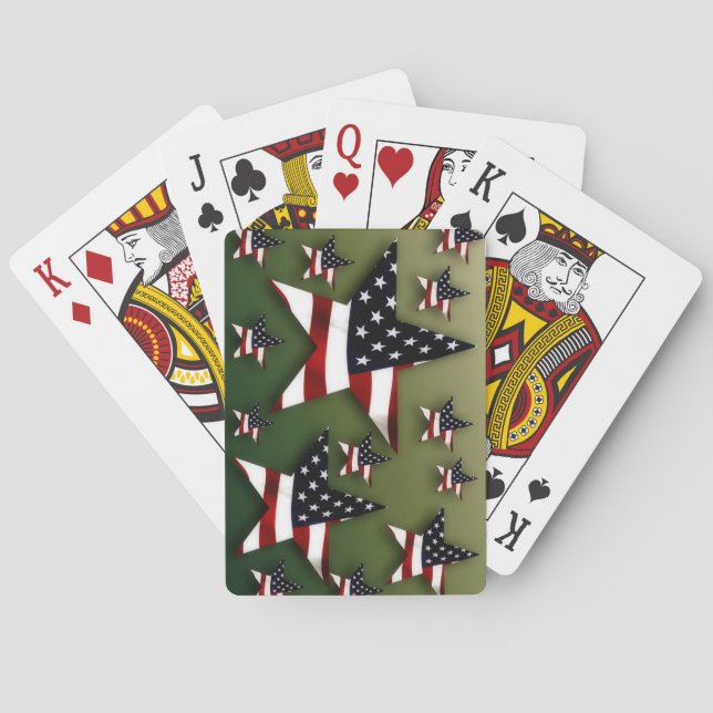 Jeu De Cartes Étoiles des Etats-Unis (dos)