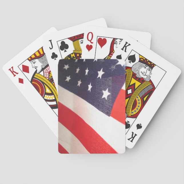 Jeu De Cartes Étoiles et bandes (dos)