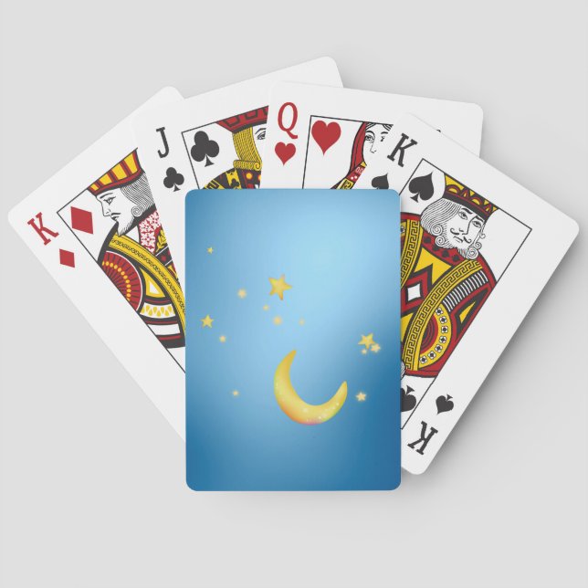 Jeu De Cartes Étoiles lunes du croissant (dos)