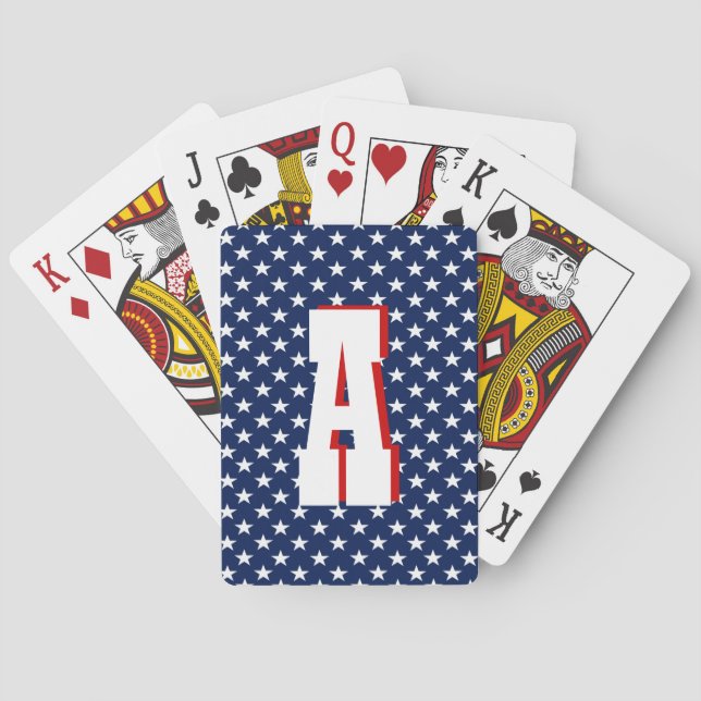 Jeu De Cartes Étoiles USA (dos)