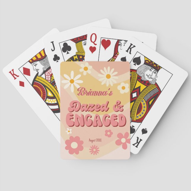 Jeu De Cartes Étourdi et fiancé, accessoires de fête de fiançail (dos)