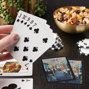 Jeu De Cartes Étranger dans le bus peinture par Alfred Fox