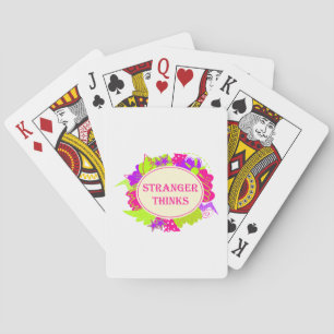 Jeu De Cartes Étranger pense citation dans le style d'une émissi