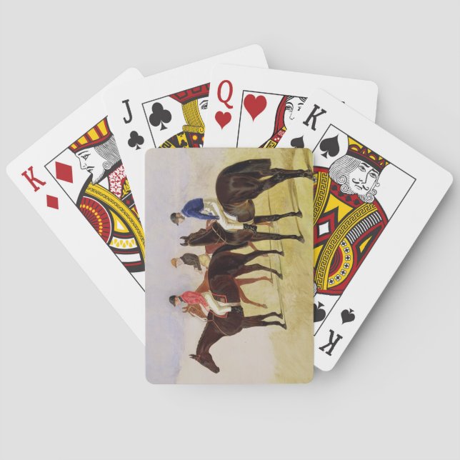Jeu De Cartes Étude de trois fissures de Steeplechase : Allen Mc (dos)