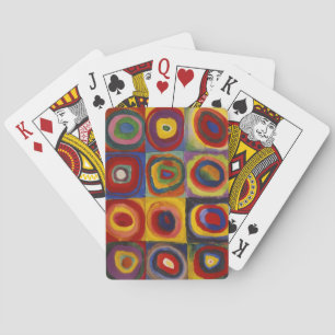 Jeu De Cartes Étude des couleurs des cercles Carré