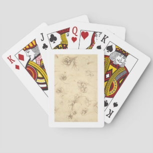 Jeu De Cartes Étude des fleurs des Plantes de l'herbe (Briza M