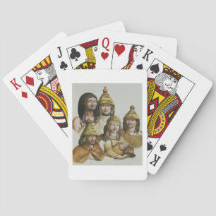 Jeu De Cartes Études d'Amérindiens (litho couleur)