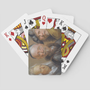 Jeu De Cartes Études de Cinq Têtes d'après Rembrandt (pastel sur