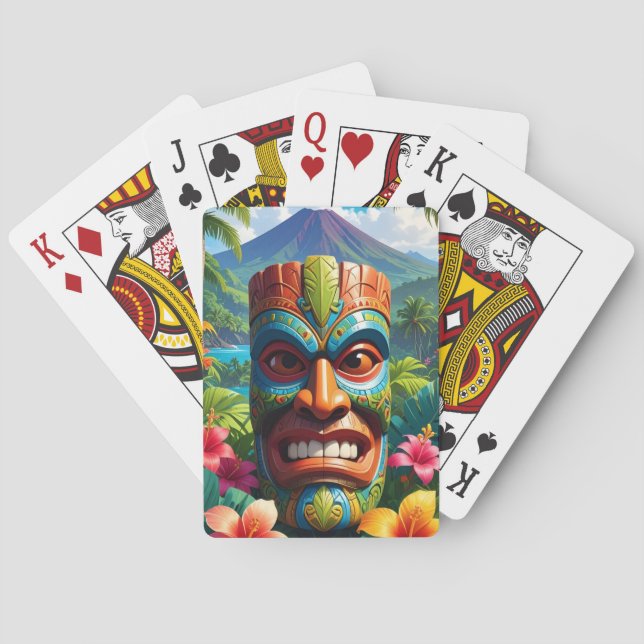 Jeu De Cartes Étui de téléphone à masque Tiki (dos)