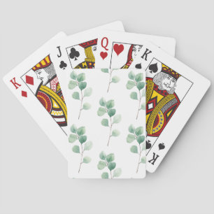 Jeu De Cartes Eucalyptus Motif vert