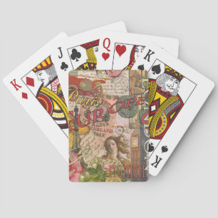 Jeu De Cartes Europe Travel Vintage