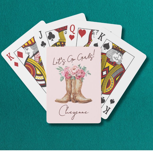 Jeu De Cartes Événement de Fiançailles Occidental Fleur Rose Cow (Créateur téléchargé)