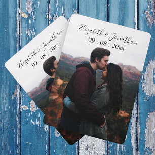 Jeu De Cartes Événement de mariage avec photo personnalisée