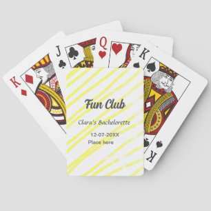 Jeu De Cartes événement Fun Club enterrement de vie de jeune fil
