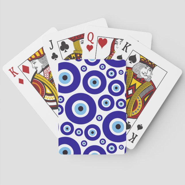 Jeu De Cartes Evil Eye Pattern, Greek Eye, Turkish Eye, Nazar (dos)