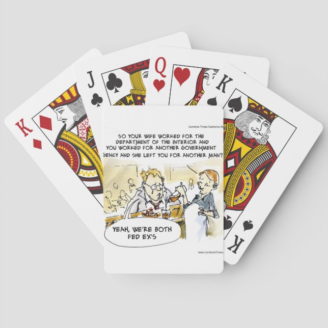 Jeu De Cartes Ex-conjoint fédéral drôle (dos)