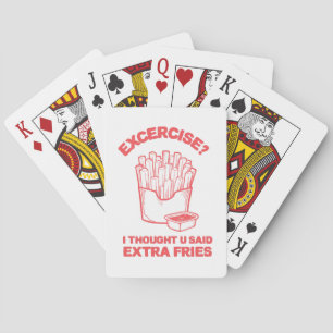 Jeu De Cartes Exercice Je pensais que tu avais dit des frites su