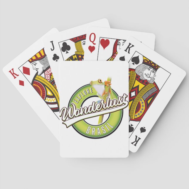 Jeu De Cartes Explorez le Brésil Envie de voyager  aimant pour v (dos)