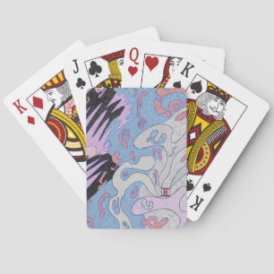Jeu De Cartes "Explosion dans l'espace" Art Abstrait