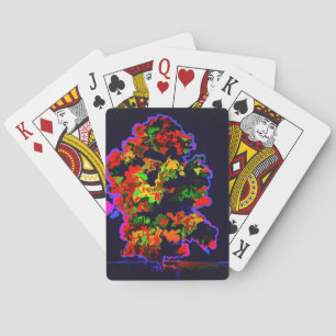 Jeu De Cartes Explosion d'arbre néon