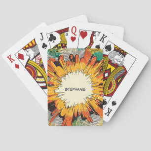Jeu De Cartes Explosion d'art pop de style comique (6)