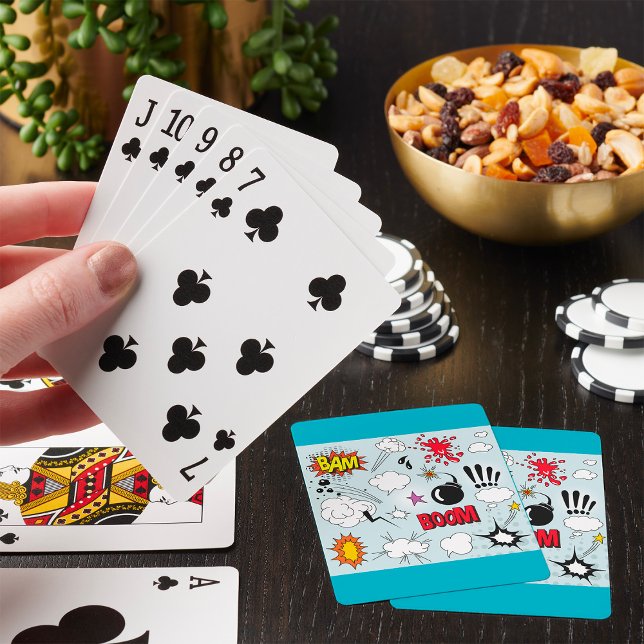 Jeu De Cartes Explosion de bande dessinée rétro Pop Art (Créateur téléchargé)