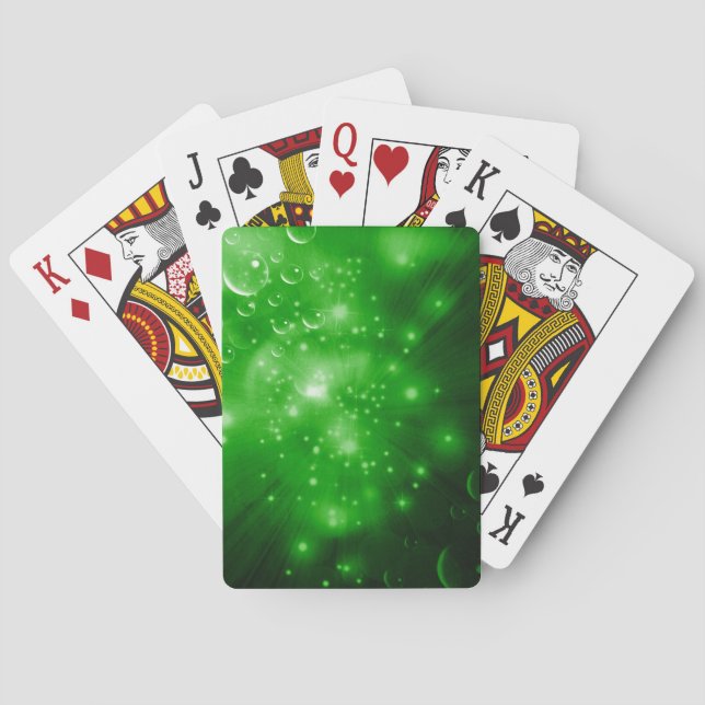 Jeu De Cartes Explosion de Galaxie Vert Citron (dos)