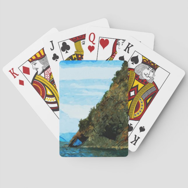 Jeu De Cartes Extérieur de la baie de Seward Alaska Abstrait (dos)