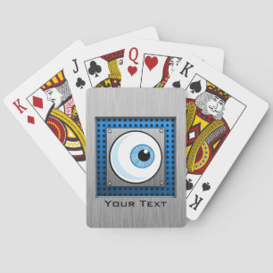 Jeu De Cartes Eyeball ; Metal look