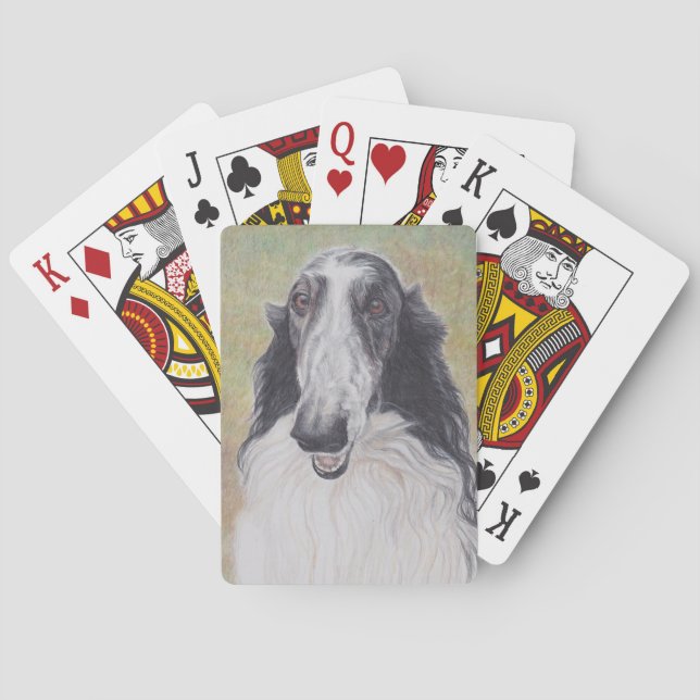 Jeu De Cartes EZ Borzoi Russe Wolfhound Dog Jouer aux cartes (dos)
