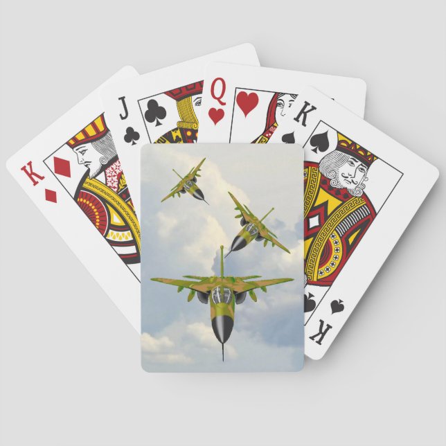 JEU DE CARTES F111 COMBATTANTS DANS VOTRE VISAGE (dos)