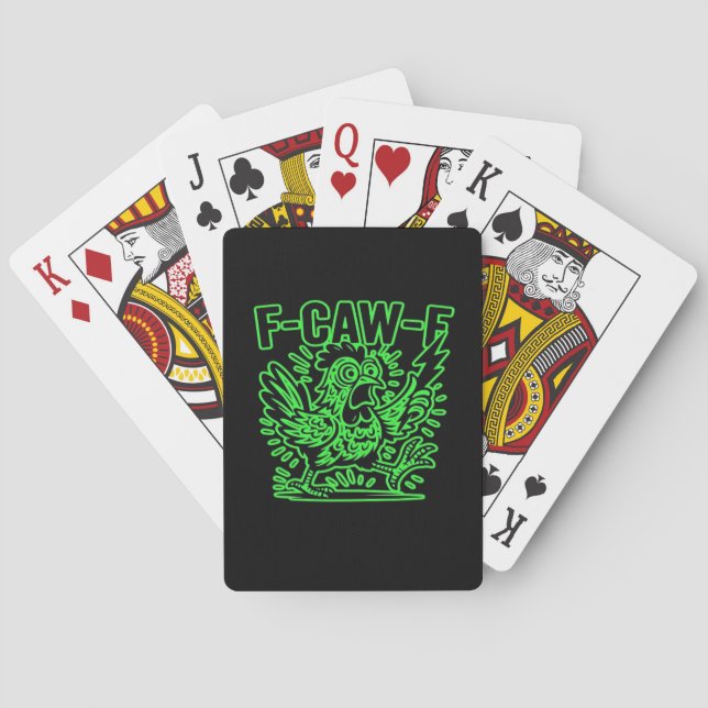 Jeu De Cartes F-Caw-F Attitude Classique Cool Unique (dos)