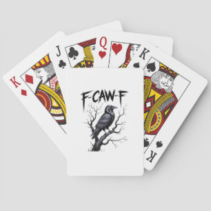 Jeu De Cartes F-Caw-F Corbeau drôle Saison effrayante Halloween 