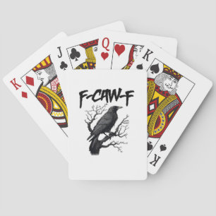 Jeu De Cartes F Caw F Drôle Corbeau Soutenez Votre Meurtre Graph