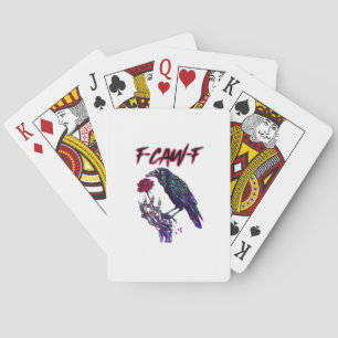 Jeu De Cartes F-Caw-F Drôle de corbeau Corbeau Saison effrayante