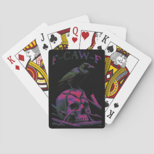 Jeu De Cartes F-Caw-F Funny Black Crow Bird