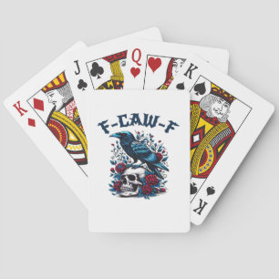 Jeu De Cartes F-Caw-F Gothique Corbeau Crâne Classique