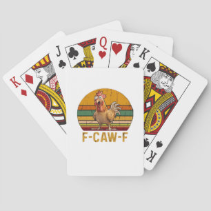 Jeu De Cartes F-Caw-F Humour de poulet essentiel minimaliste pro