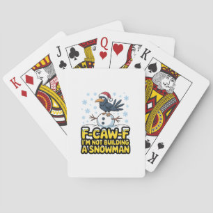 Jeu De Cartes F-Caw-F Je ne construis pas de bonhomme de neige, 