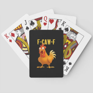 Jeu De Cartes F Caw F Mème de poulet drôle Style moderne tendanc
